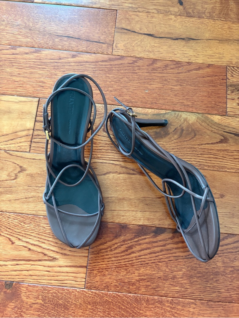 Khaite Strappy Brown Sandals - Picture 2 of 7
